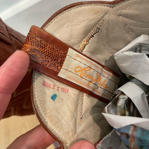 Vintage Larry Mahan Lizard Cowboy Boots - Picture 7 of 8